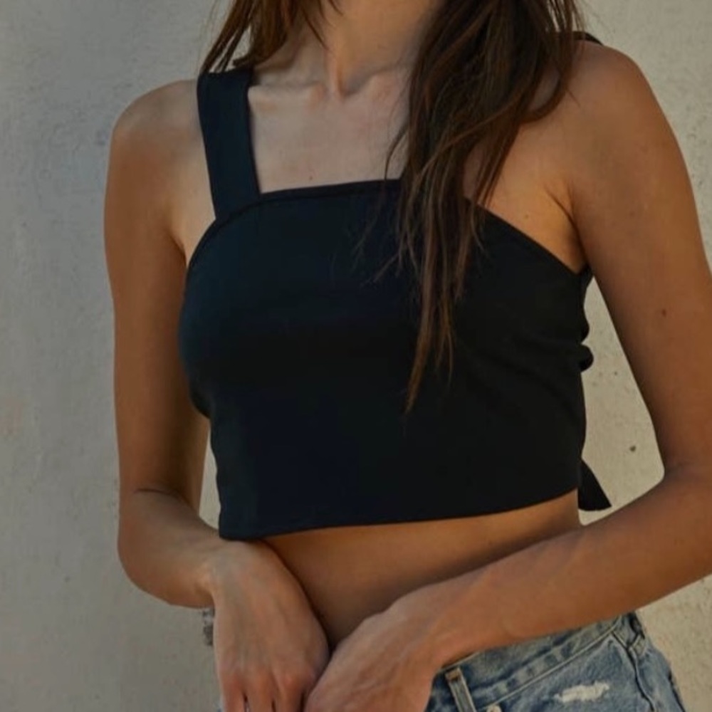 By Together Tie Back Crop Top | Black | Small | Medium | Large | All Sizes NWT